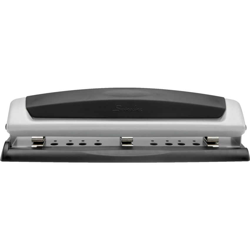 Swingline® Precision Pro™ Desktop Punch Black & Silver