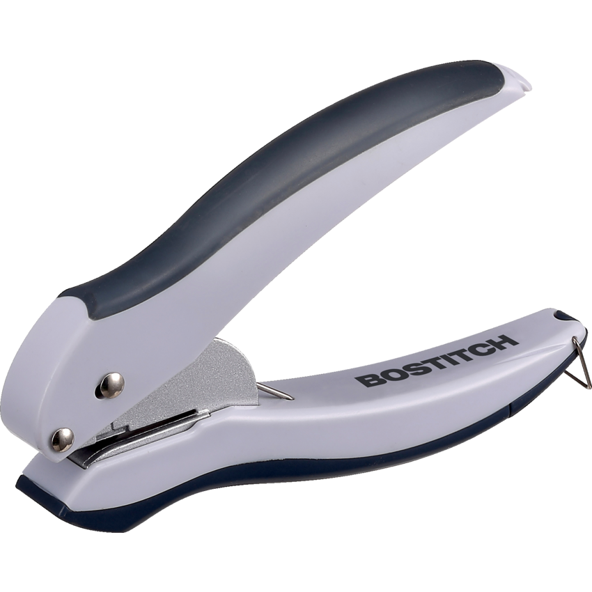 Bostitch® EZ Squeeze™ One-Hole Punch 10 Sheet Black and Grey