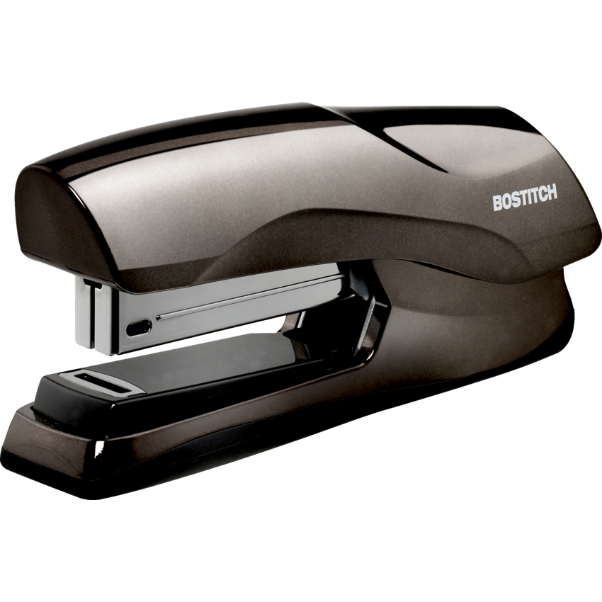 Bostitch® Antimicrobial Flat Clinch Stapler Full Strip Black Chrome