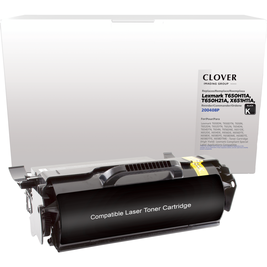 Clover Imaging Remanufactured Laser Cartridge (Lexmark T650) High Yield Black