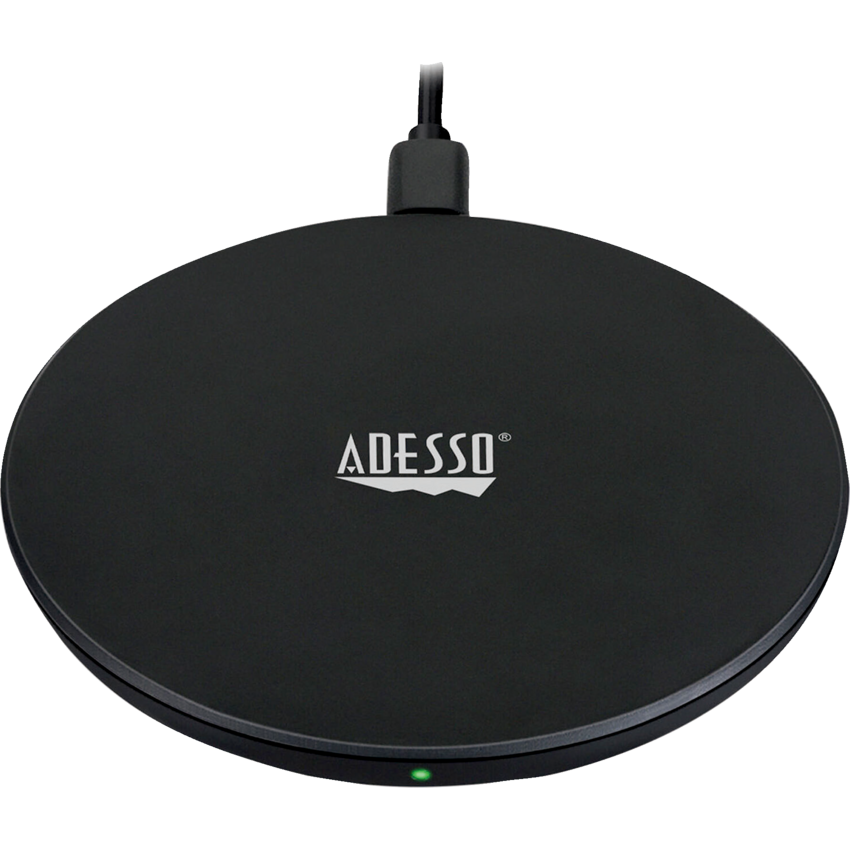 Adesso® 10W Max Qi-Certified Wireless Charger Black