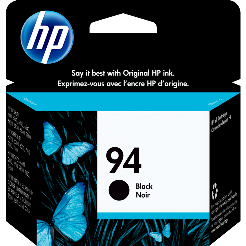 HP Inkjet Cartridge C8765WN #94 Black