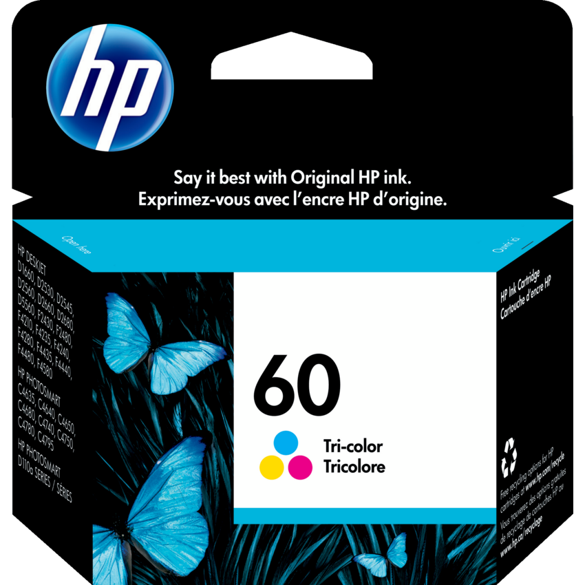 HP Inkjet Cartridge CC643WN #60 Tricolour