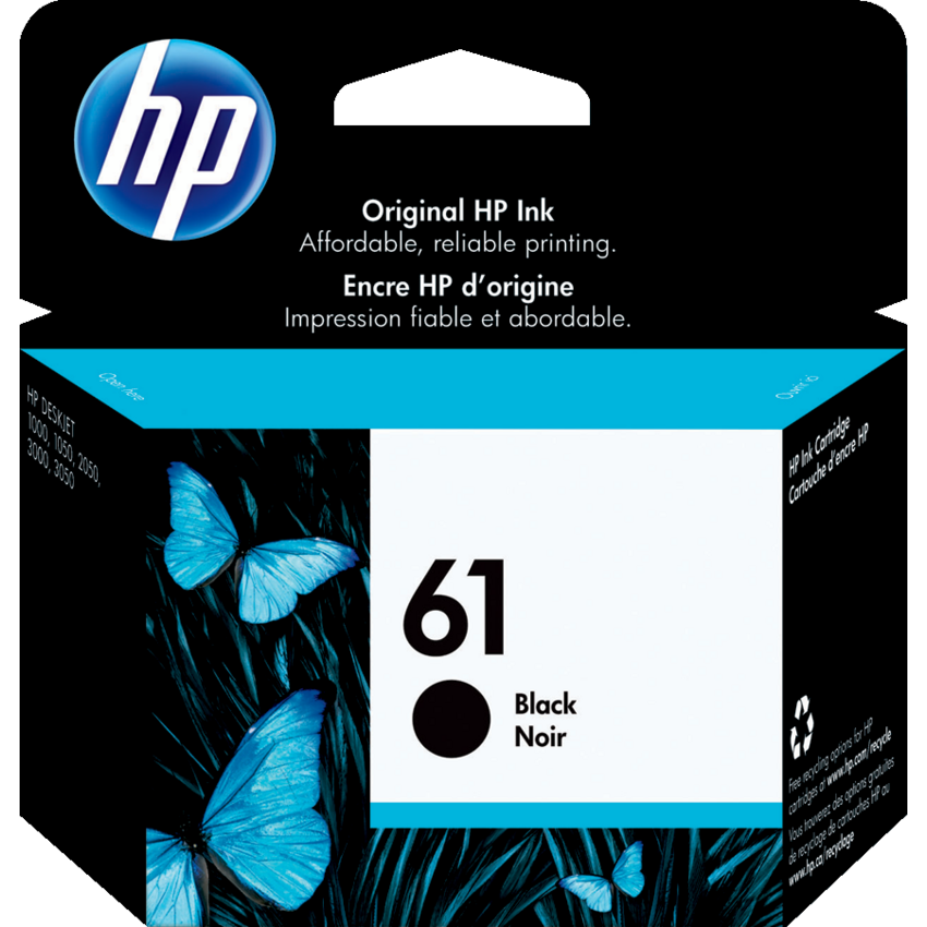 HP Inkjet Cartridge CH561WN #61 Black