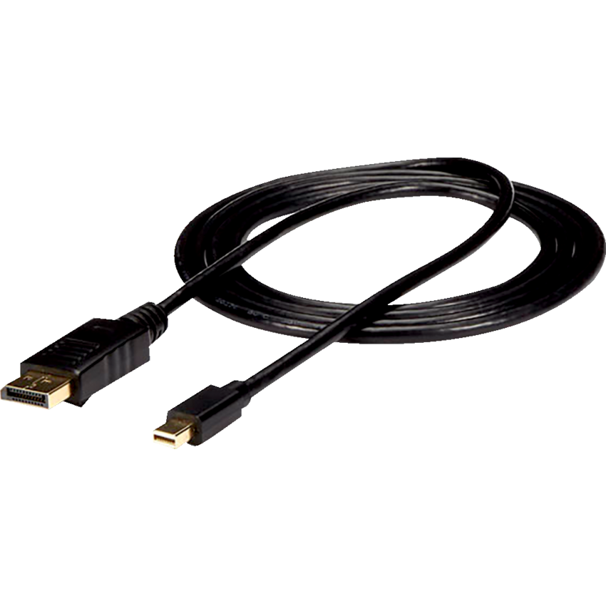 StarTech Mini DisplayPort to DisplayPort 1.2 Adaptor 6' Black