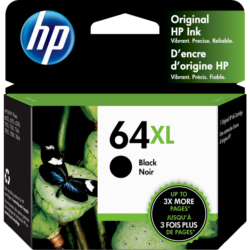 HP Inkjet Cartridge 64XL Black