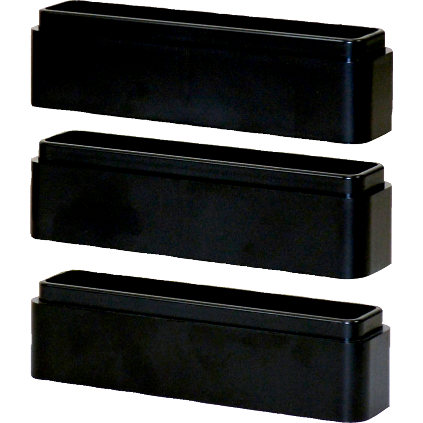 DAC® Monitor Riser Leg Block Kit 6"W x 1-1/2"D x 1-1/4"H Black 3/pkg