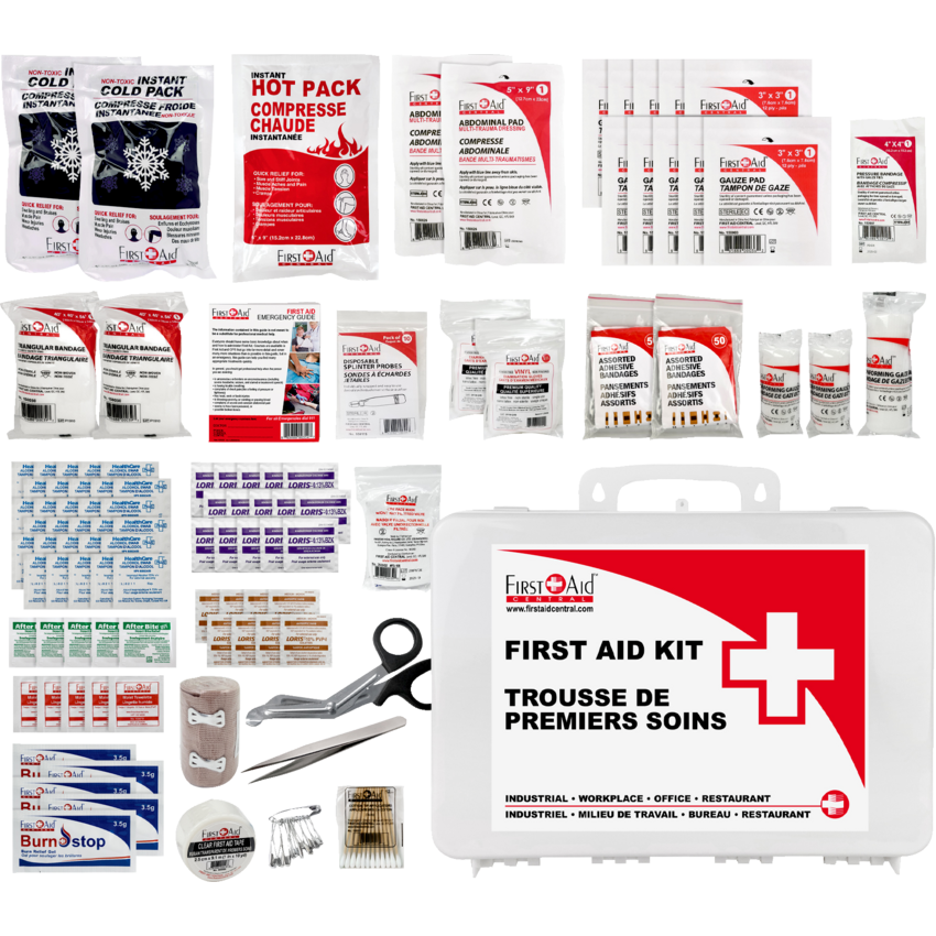 First Aid Central® First Aid Kit Deluxe 233 pieces/kit