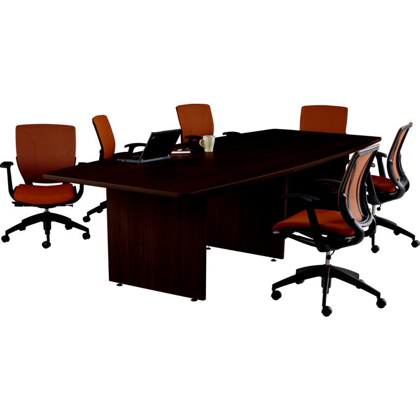 Offices to Go™ Ionic Conference Table 120" Boatshaped Dark Espresso Finish