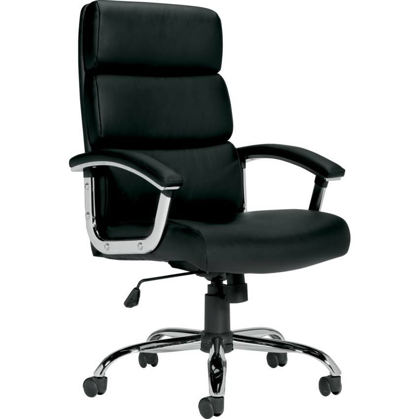 Offices to Go® Ashton Tilter High Back Chair Luxhide Black