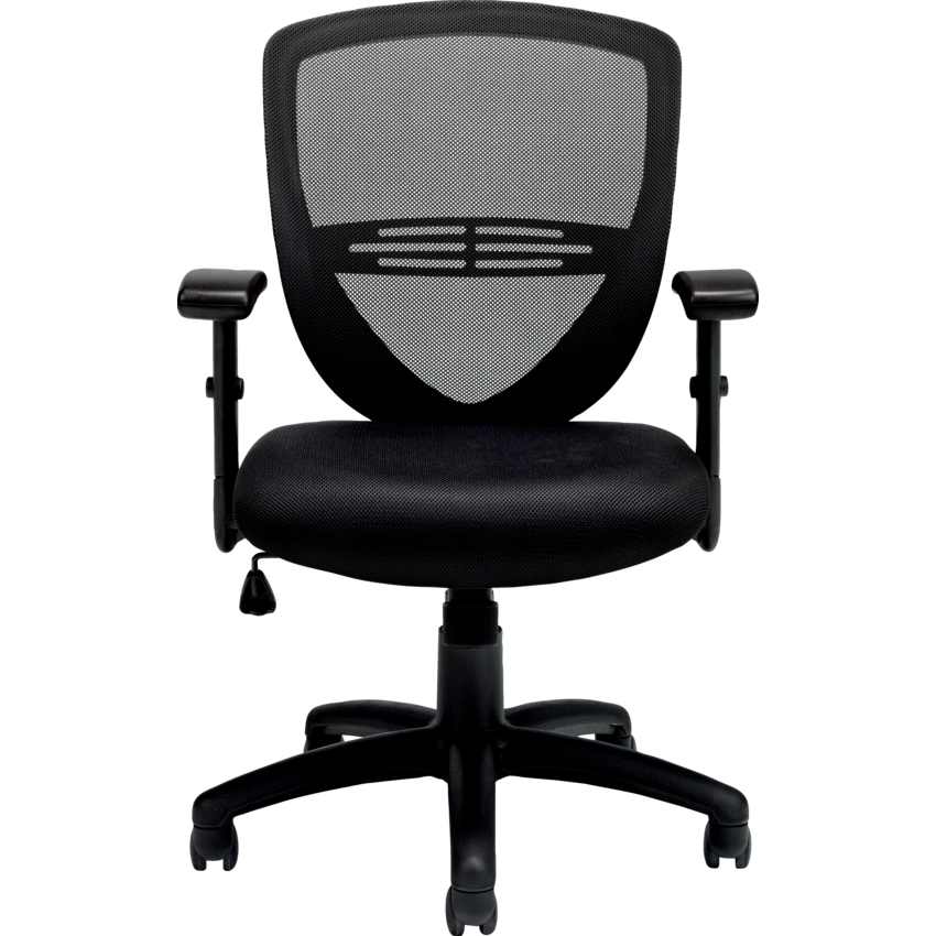 Offices to Go® Petra Tilter Chair with Adjustable Arms Medium Back Black