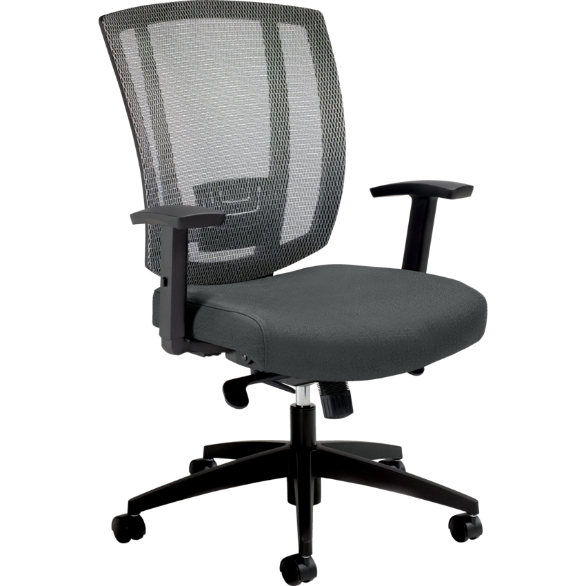 Offices To Go™ Avro Synchro Tilter Chair Fusion Fabric Graphite