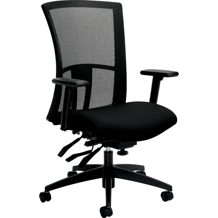Global® Vion™ Multi-Tilter Chair High Back Fusion Fabric Carbon