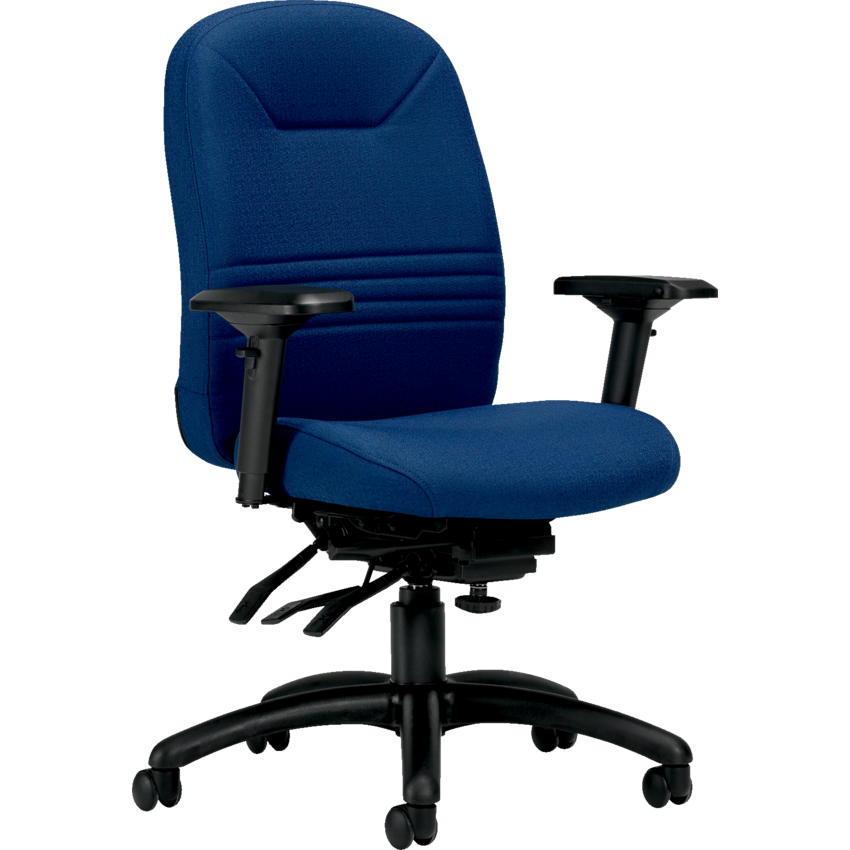 Basics® Comfort-Time™ Ultra Multi-Tilter Chair High Back Fusion Fabric Cobalt