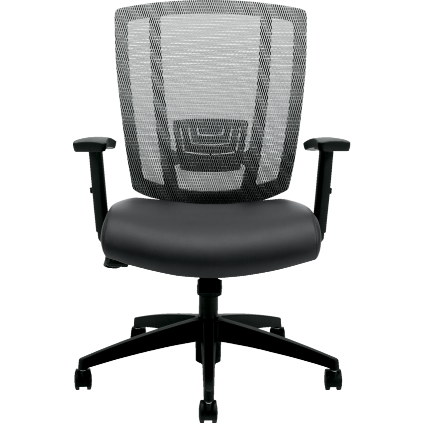 Offices To Go™ Avro Tilter Chairs White and Charcoal