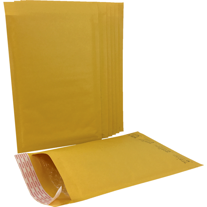 EcoLite Cushioned Mailers #1 7" x 11"  Golden Kraft 100/box