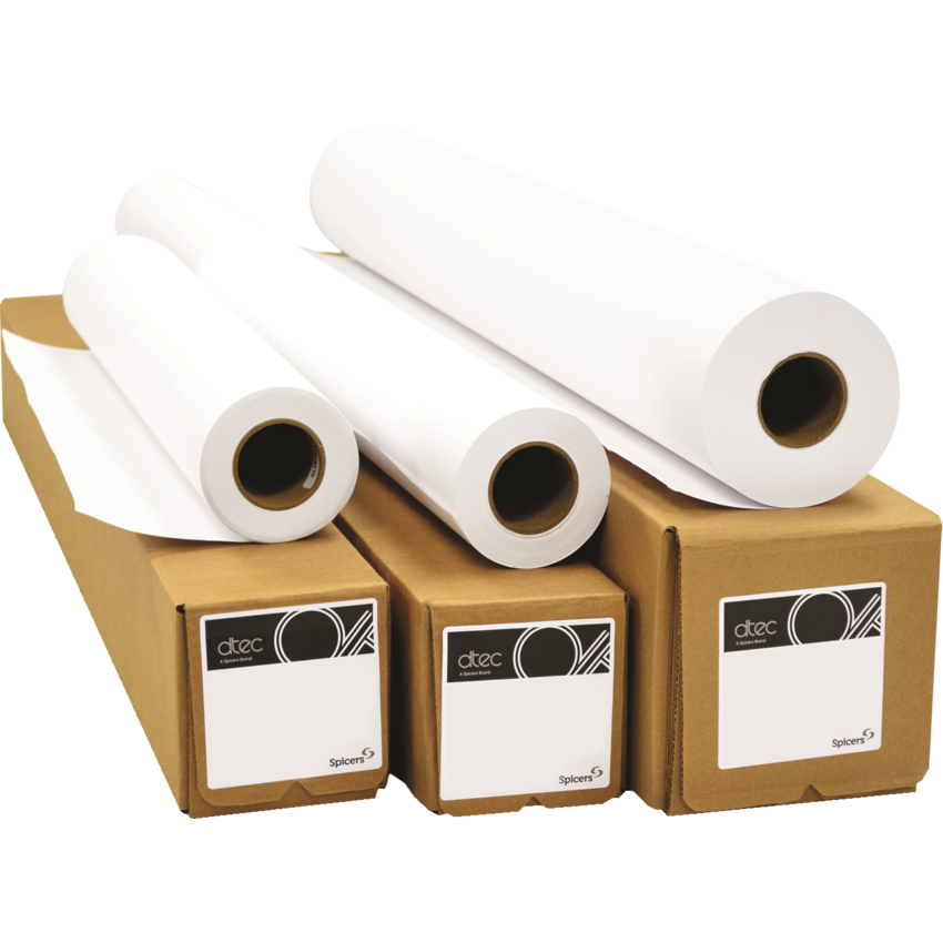 dtec® Reprographic Bond Wide Format Paper Untaped 2" Core 20 lb 36" x 150'