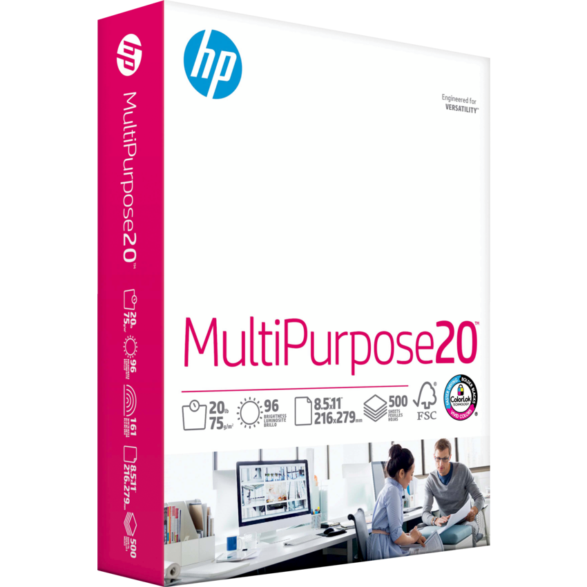 HP Multipurpose20™ Paper 96B 20lb 8-1/2" x 11" 500 sheets/pkg
