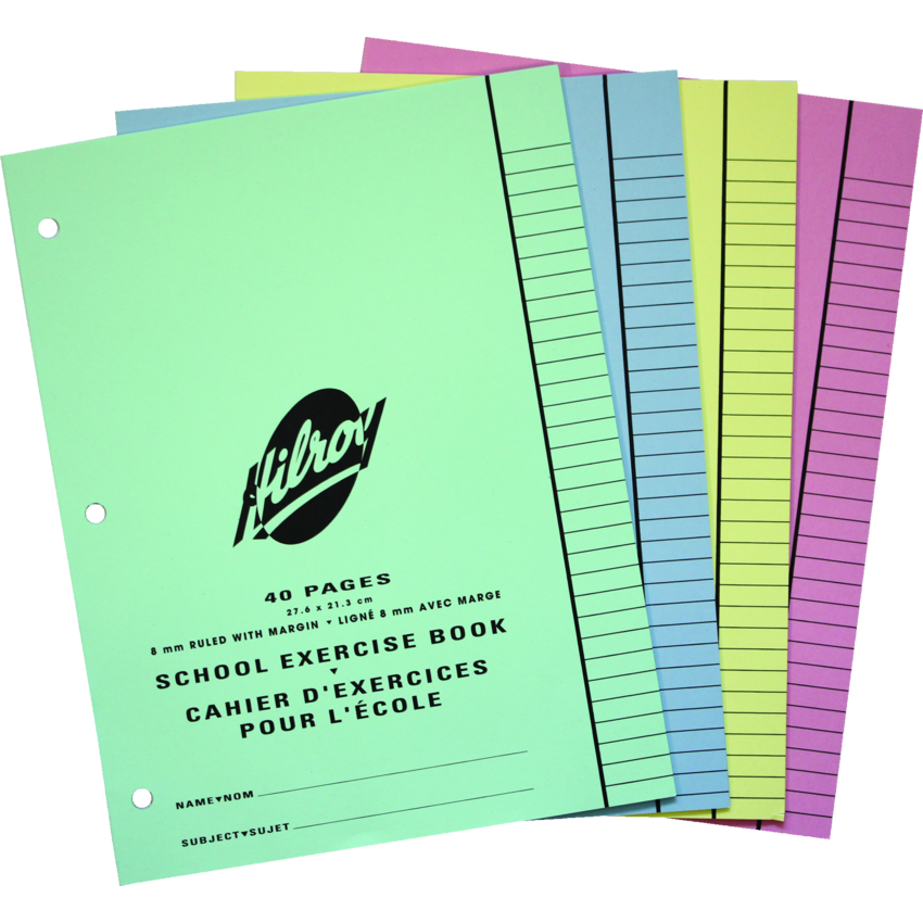 Hilroy Exercise Book Ruled w/Margin 10-7/8x8-3/8" 40 pages