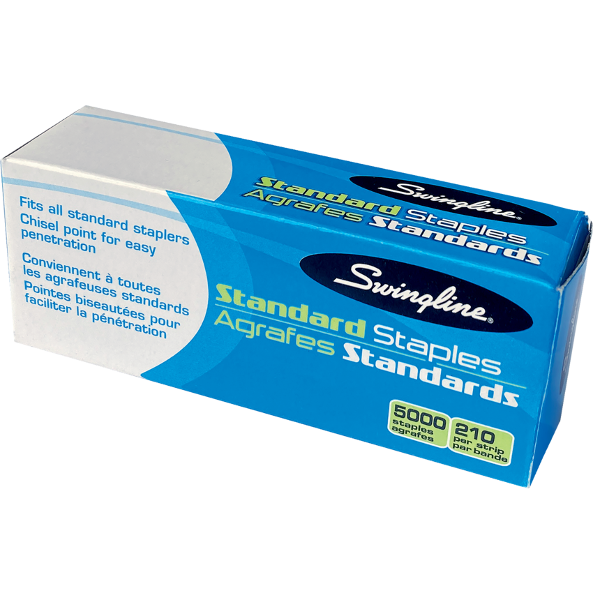 Swingline® Standard Staples Chisel Point 5,000/box