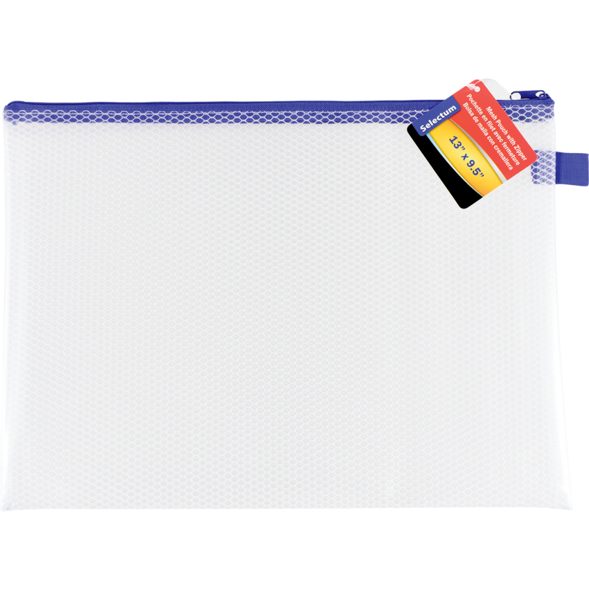 Selectum Zipper Pouch 13" x 9-1/2" Clear