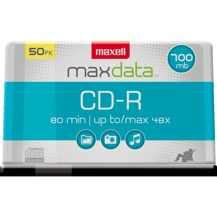 Maxell Maxdata™ CD-Rs 48X 80 min 700 MB 50/spindle