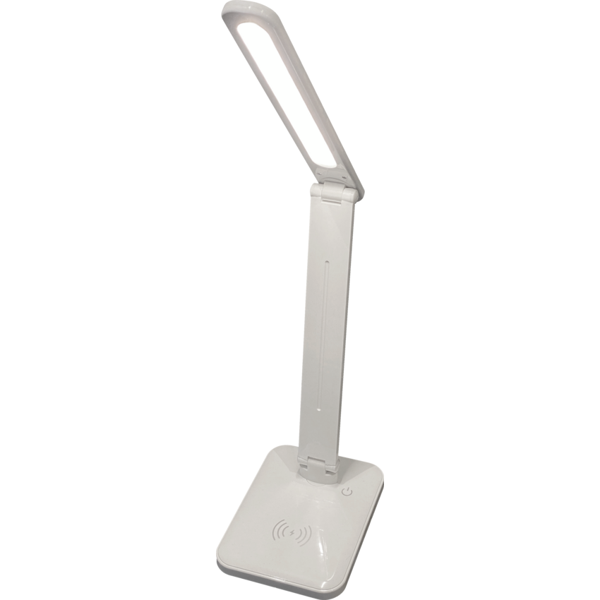 Merangue Desk Lamps with Charger White