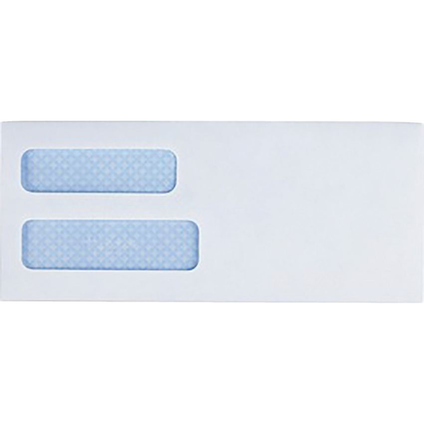 Business Source® Double Window Check Envelopes #8 5/8 24 lb White 500/box