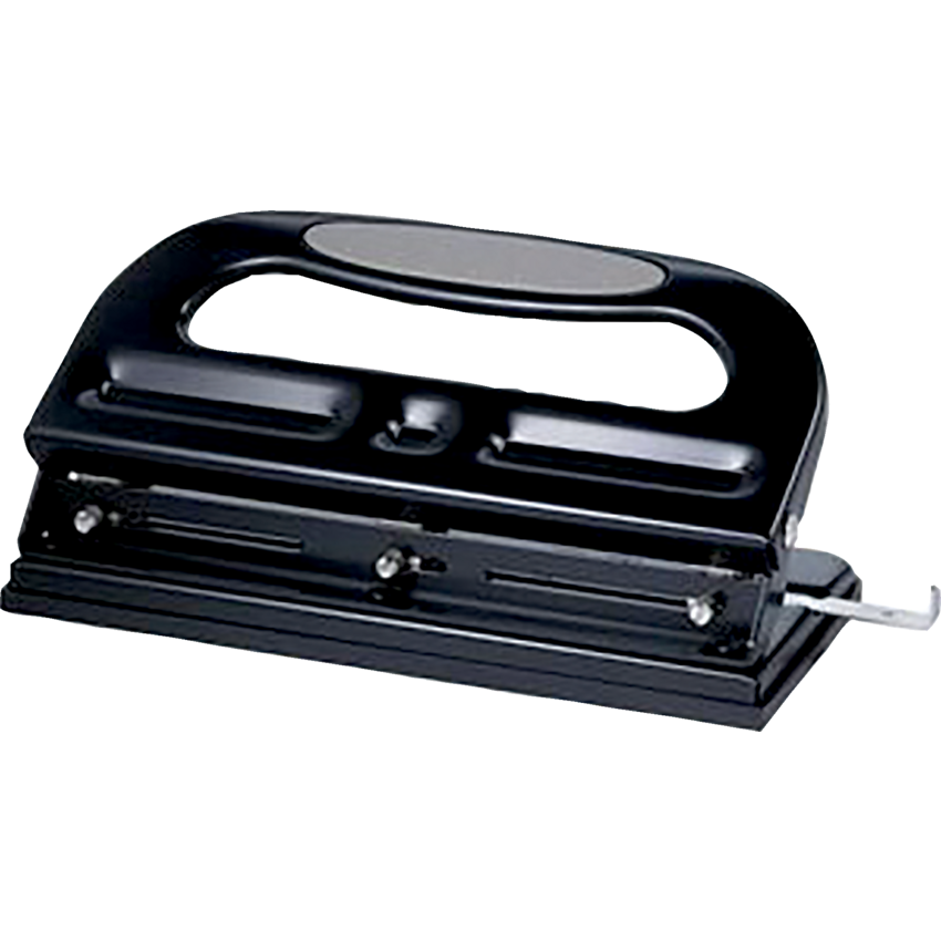 Business Source® Heavy Duty Punch 3-hole Black