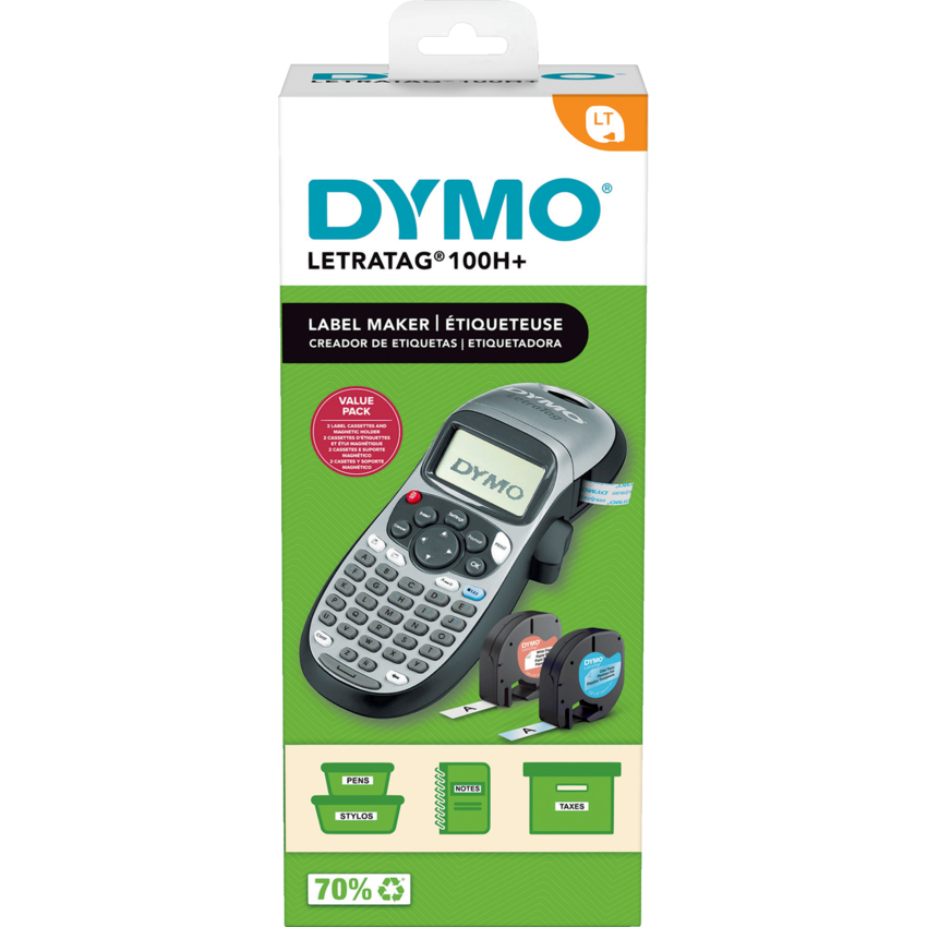 DYMO® LetraTag® Plus LT-100H Label Maker w/2 Refill Tapes