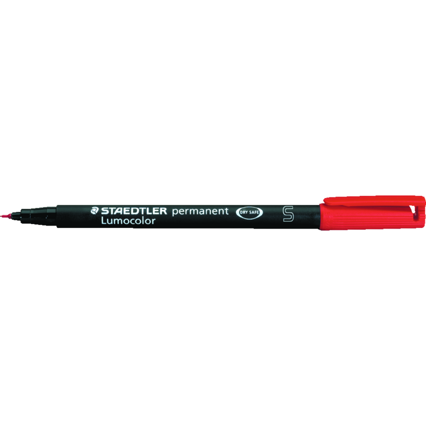 Staedtler® Lumocolor® Markers Permanent Super-Fine Tip Red