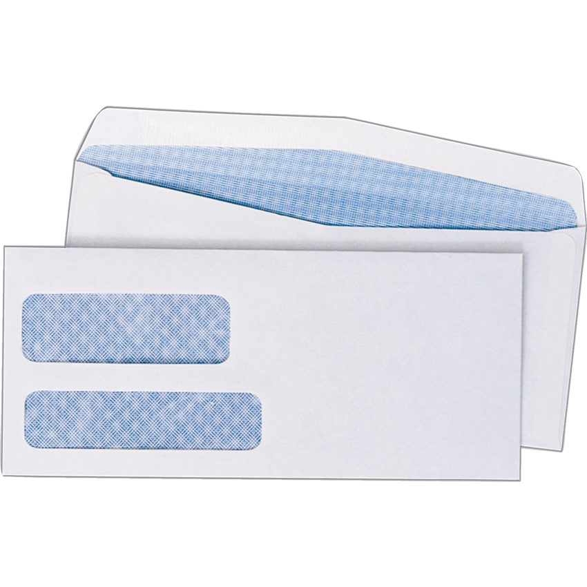 Supremex Double Window Envelopes #9, 500/box