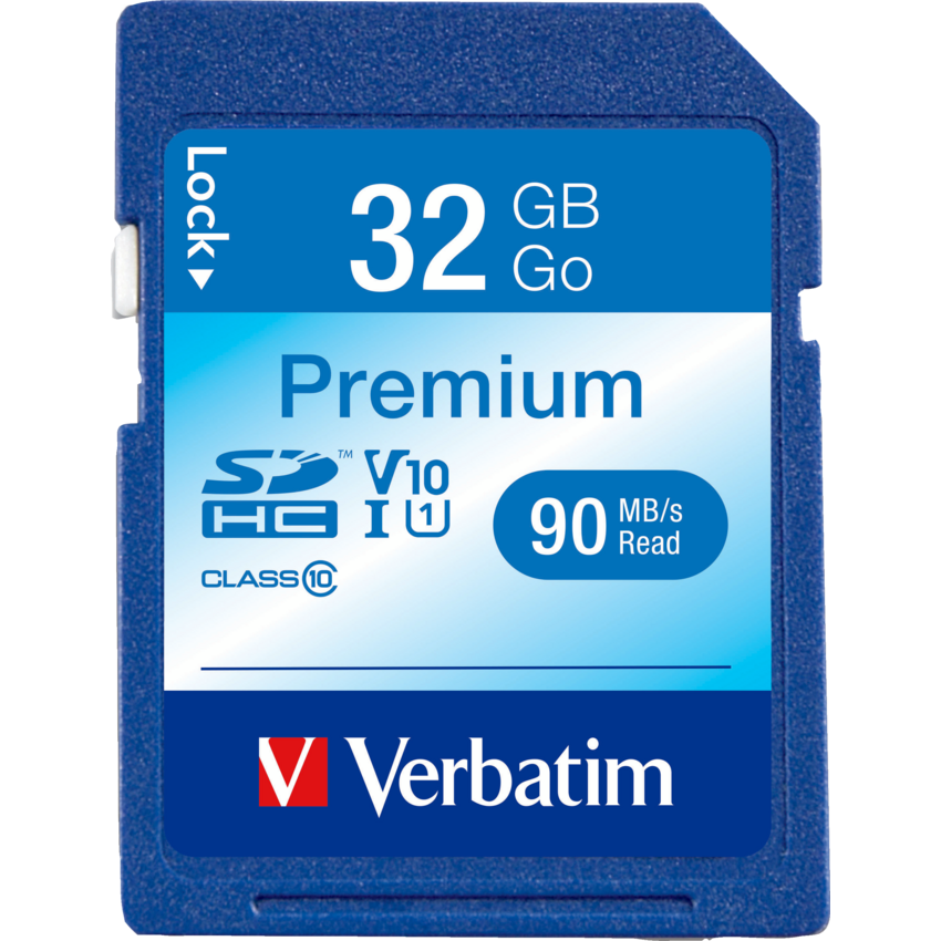 Verbatim® Premium SDHC® Card Class 10, 32 GB
