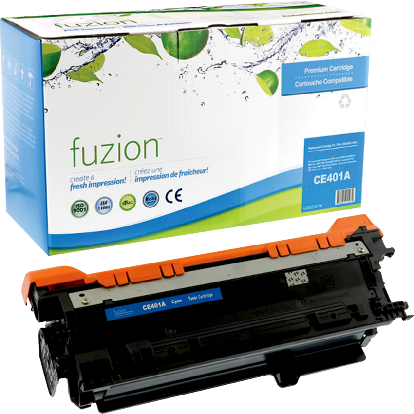 fuzion™ Compatible Laser Cartridges (HP CE401A) Cyan