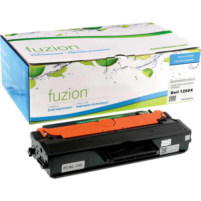 fuzion™ Compatible Laser Cartridges Dell (OEM# B1260DN)High Yield Black