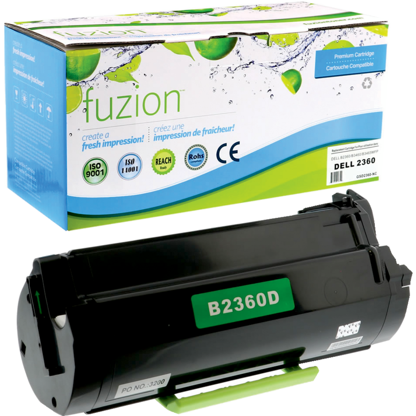 fuzion™ Compatible Laser Cartridges Dell (OEM# B2360D) Black