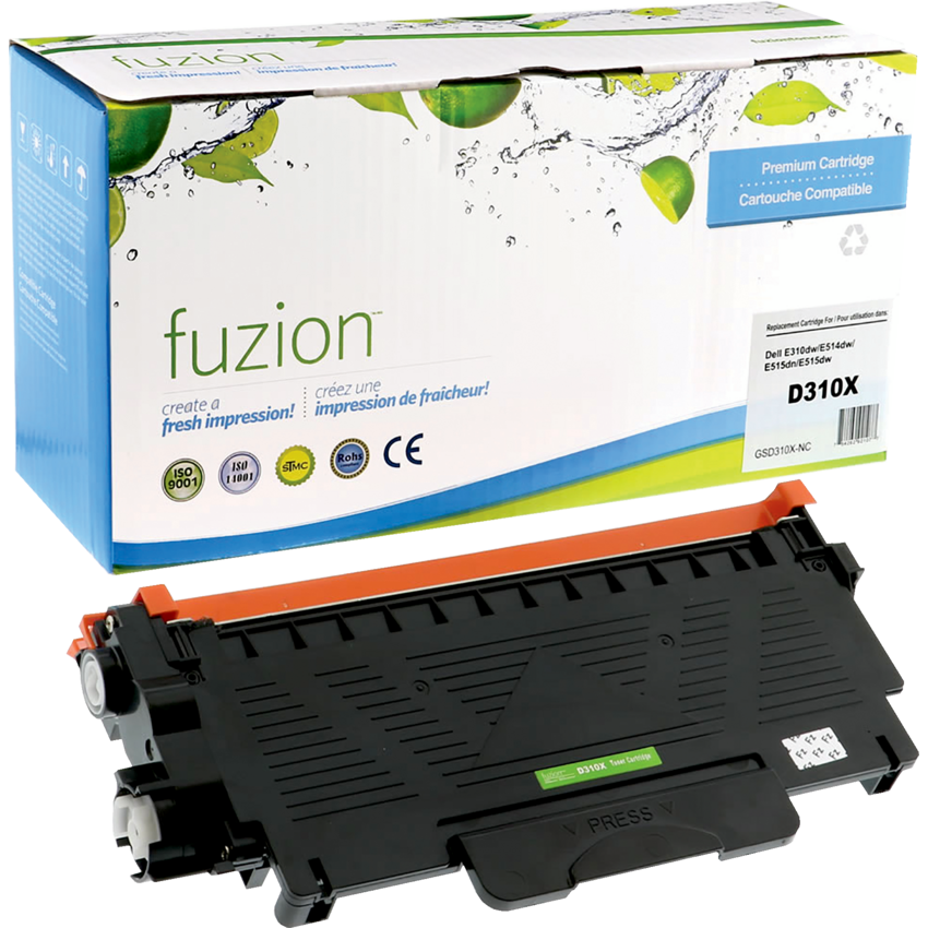 fuzion™ Compatible Laser Cartridges Dell (OEM# 310X) Black