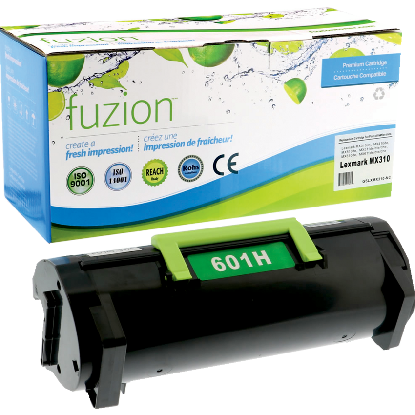 fuzion™ Compatible Laser Cartridges Lexmark (OEM# MX310D) Black
