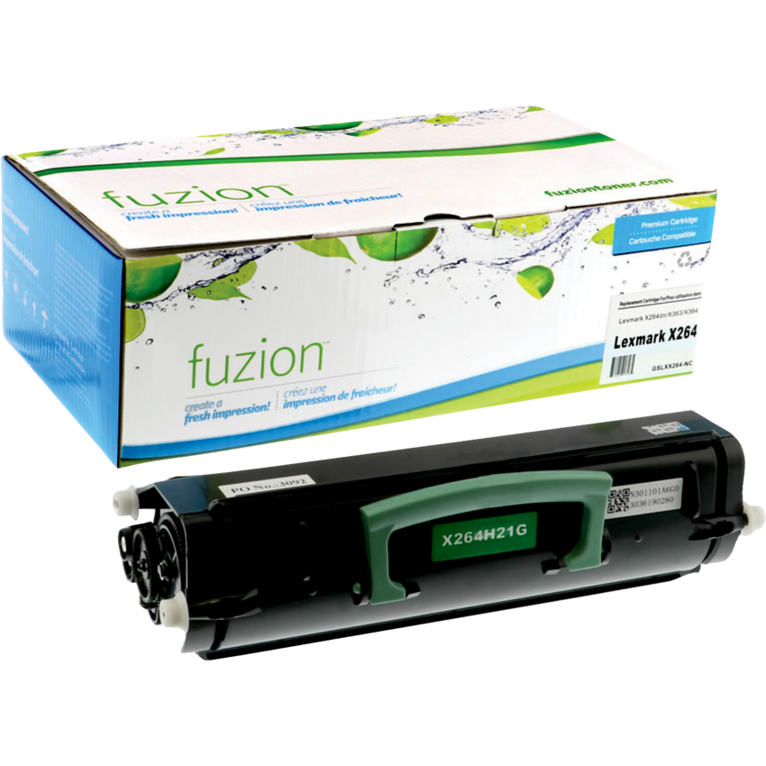 fuzion™ Compatible Laser Cartridges (Lexmark X264) Black
