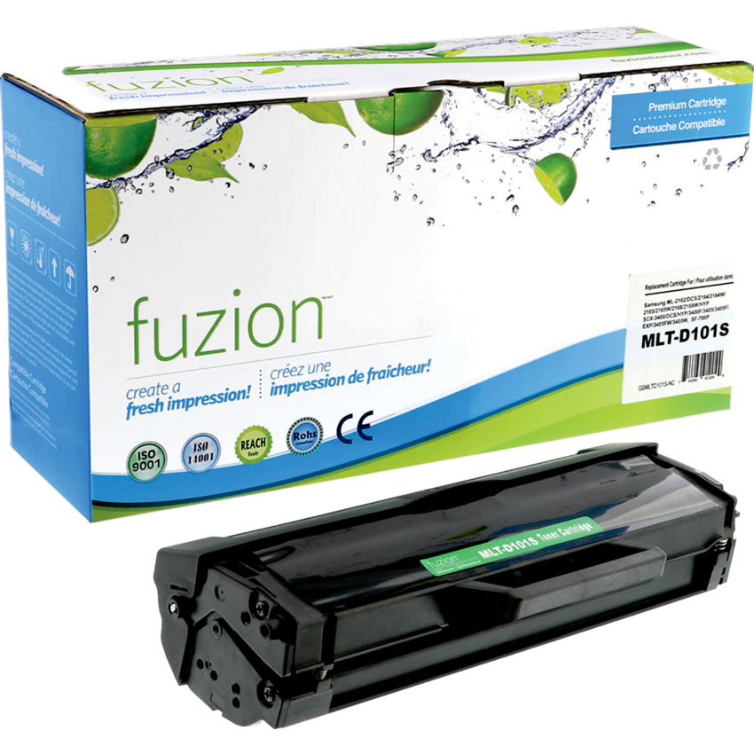 fuzion™ Compatible Laser Cartridges Samsung (OEM# MLTD101S) Black