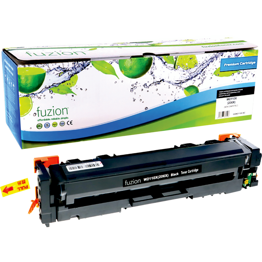 fuzion™ Compatible Laser Cartridge High Yield (HP W2110X) Black