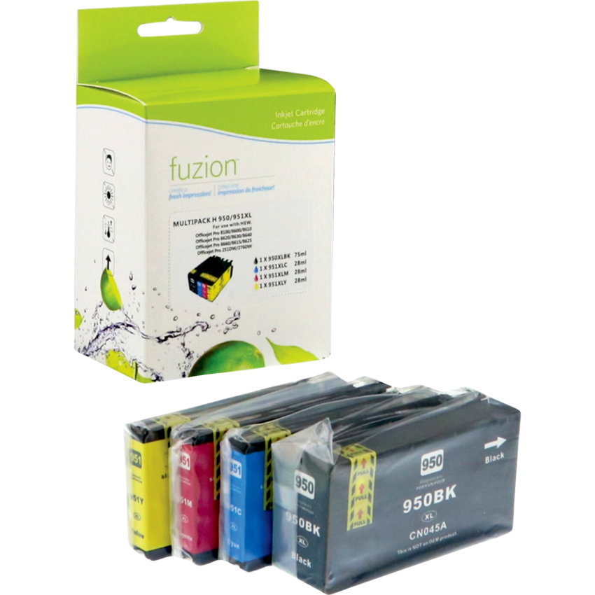 fuzion™ Compatible Inkjet Cartridge (HP 950XL) Black, Cyan, Magenta, Yellow