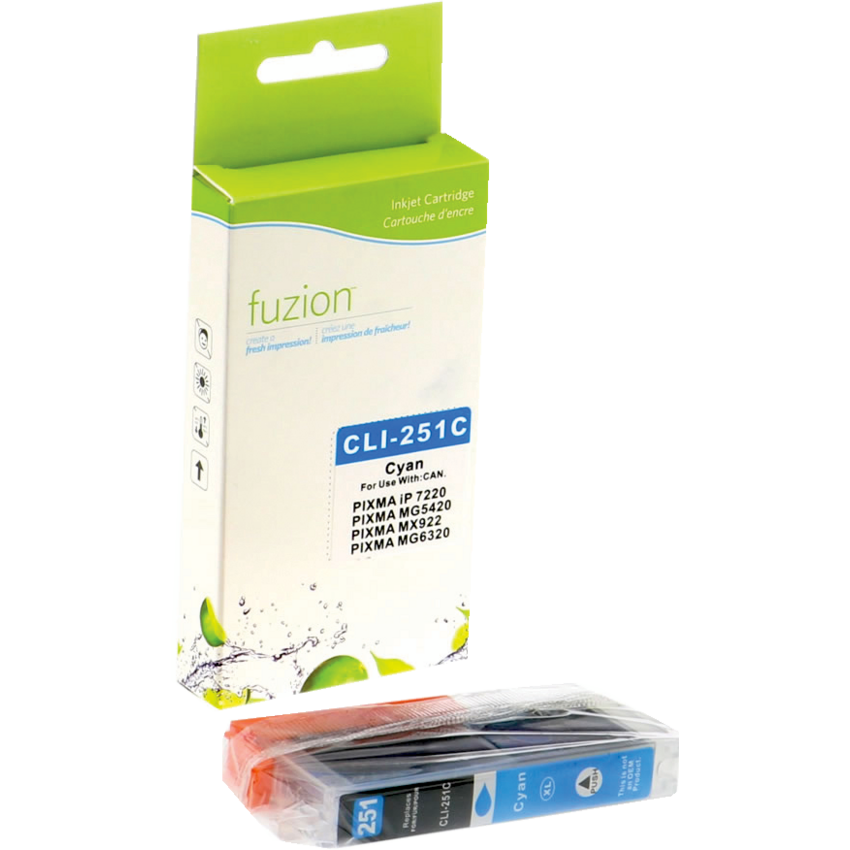 fuzion™ Compatible Laser Cartridges (Canon OEM# CLI-251XL) Cyan