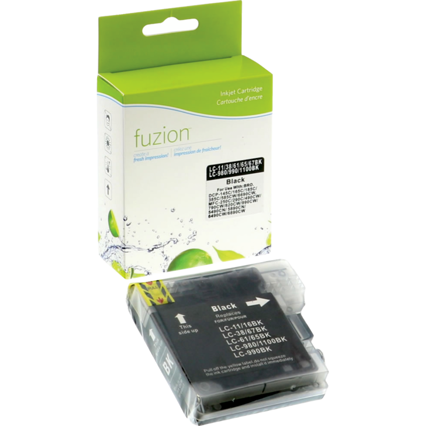 fuzion™ Compatible Inkjet Cartridge (Bro LC61C, LC 61, DPCLC61C, LC65, LC 65) Black