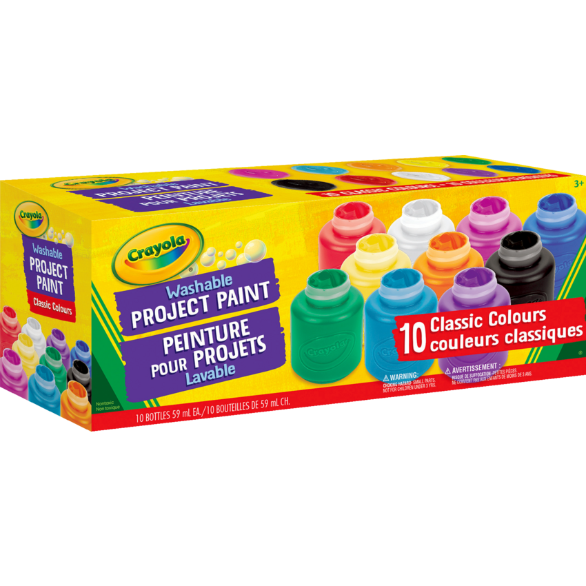Crayola® Washable Kids' Paint Sets Assorted colours 10/box