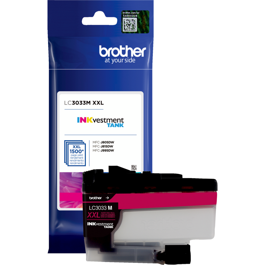 Brother INKvestment Inkjet Cartridge #LC3033M XXL Super High Yield Magenta